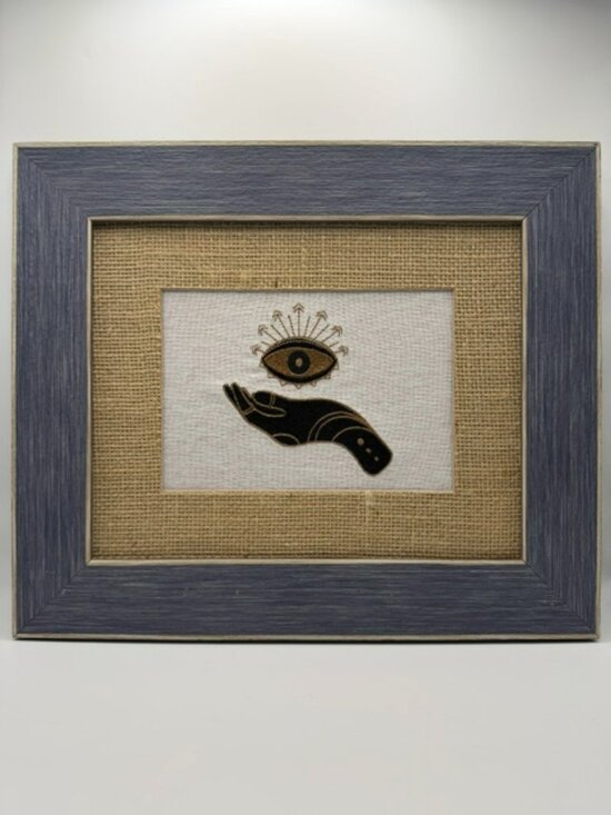Simply Quilted Other - Homemade All Seeing Eye Embroidery Art 8X10